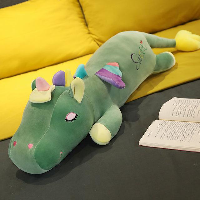 Large lying unicorn stuffed animal