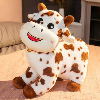 Peluche Vache Marron Blanc - Peluche Center | Boutique Doudou & Peluches