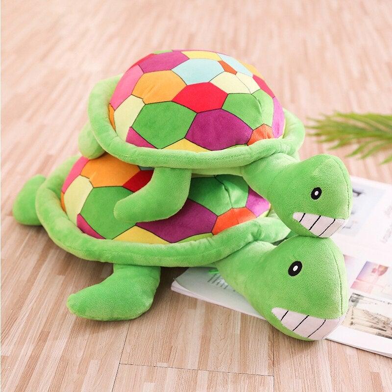 Peluche Tortue Carapace Coloré - Peluche Center | Boutique Doudou & Peluches