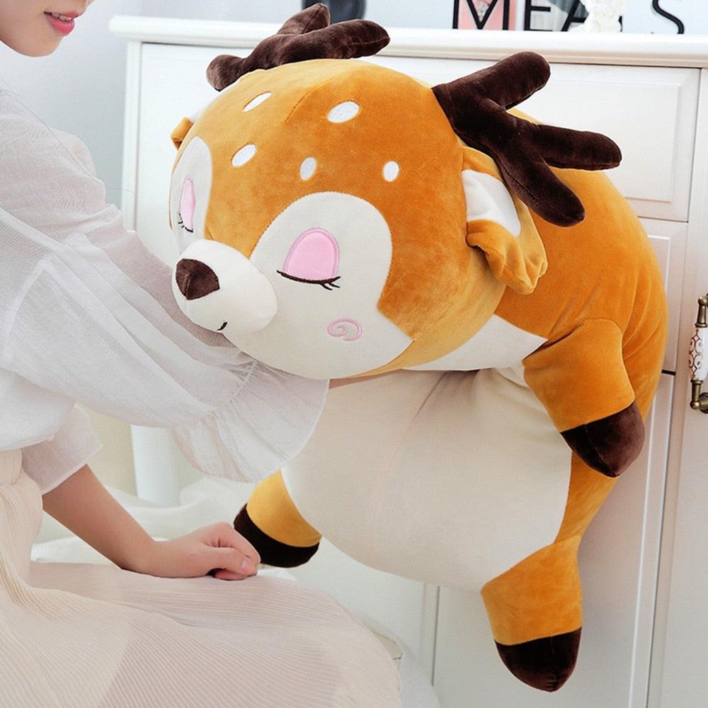 Peluche Géante Kawaii Cerf en Peluche