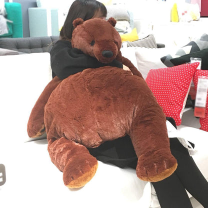 Giant soft brown teddy bear