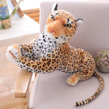 Tiger and Leopard Plush Toys, Stuffed Wild Animals.