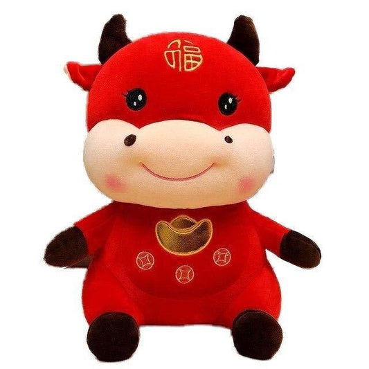 Peluche Vache Rouge - Peluche Center | Boutique Doudou & Peluches