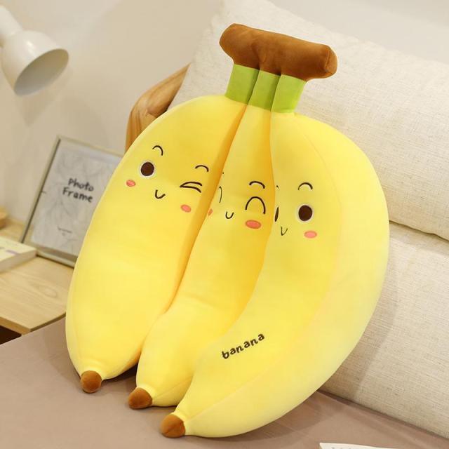 Creative and cuddly banana-shaped pillow