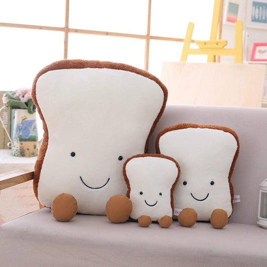 Poupées peluches créatives en forme de pain de dessin animé