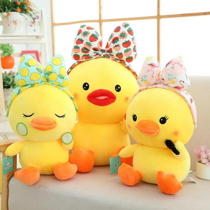 Peluche Canard Jaune Makeup