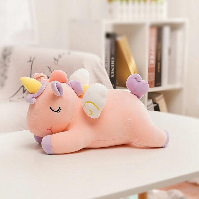 Peluches Licorne colorée endormie