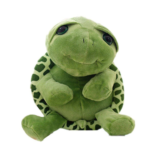 Peluche tortue verte à gros yeux super mignonne