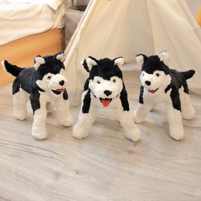 Plush Siberian Wolf Husky Dog Pillow Toy