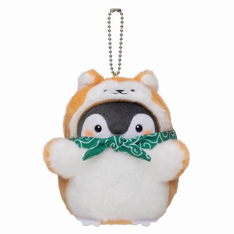 Porte-clés en peluche pingouin Kawaii