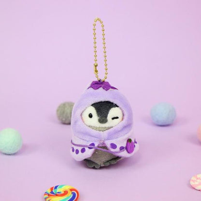 Kawaii Penguin Plush Keychain