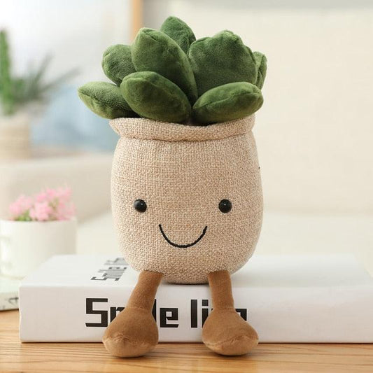 Plantes succulentes en peluche pour oreiller