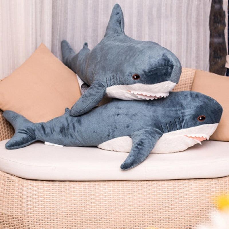 Giant shark animal plush toy in pillow