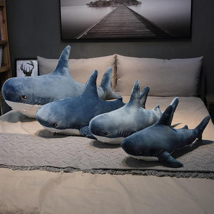 Giant shark animal plush toy in pillow