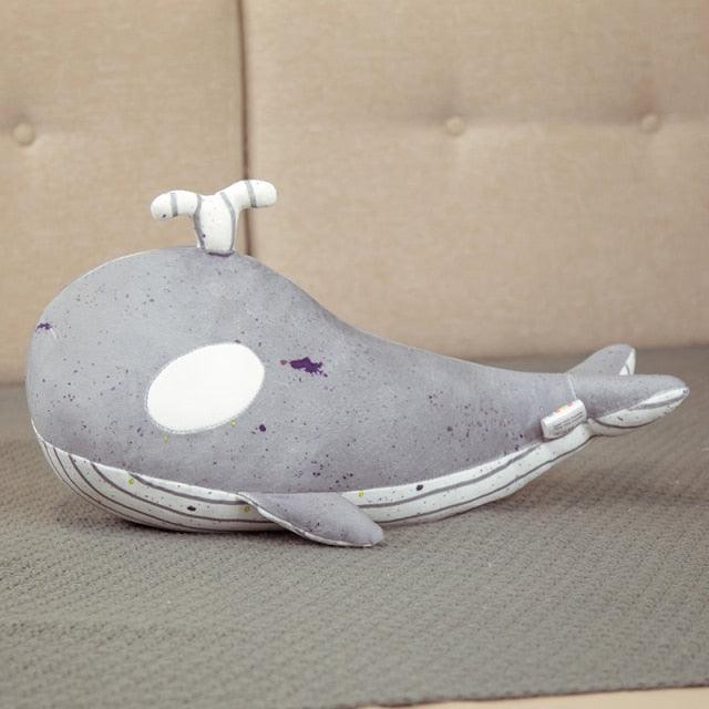 Huge creative and realistic whale soft toy