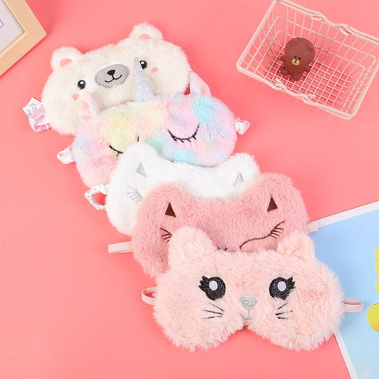 Masques de sommeil pour animaux en peluche