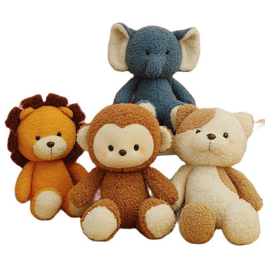 Peluches Kawaii Elephant Lion Monkey Cat Toys