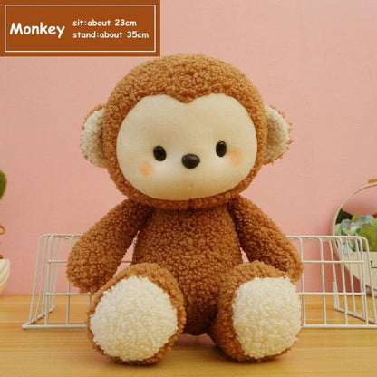 Peluches Kawaii Elephant Lion Monkey Cat Toys