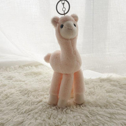 Alpaca plush keychain