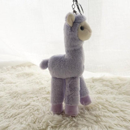 Alpaca plush keychain