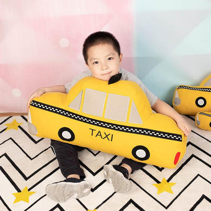 Cute taxi pillow