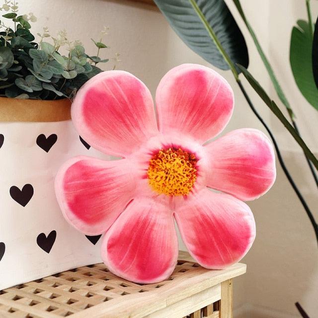 Six-petal pink plush toy