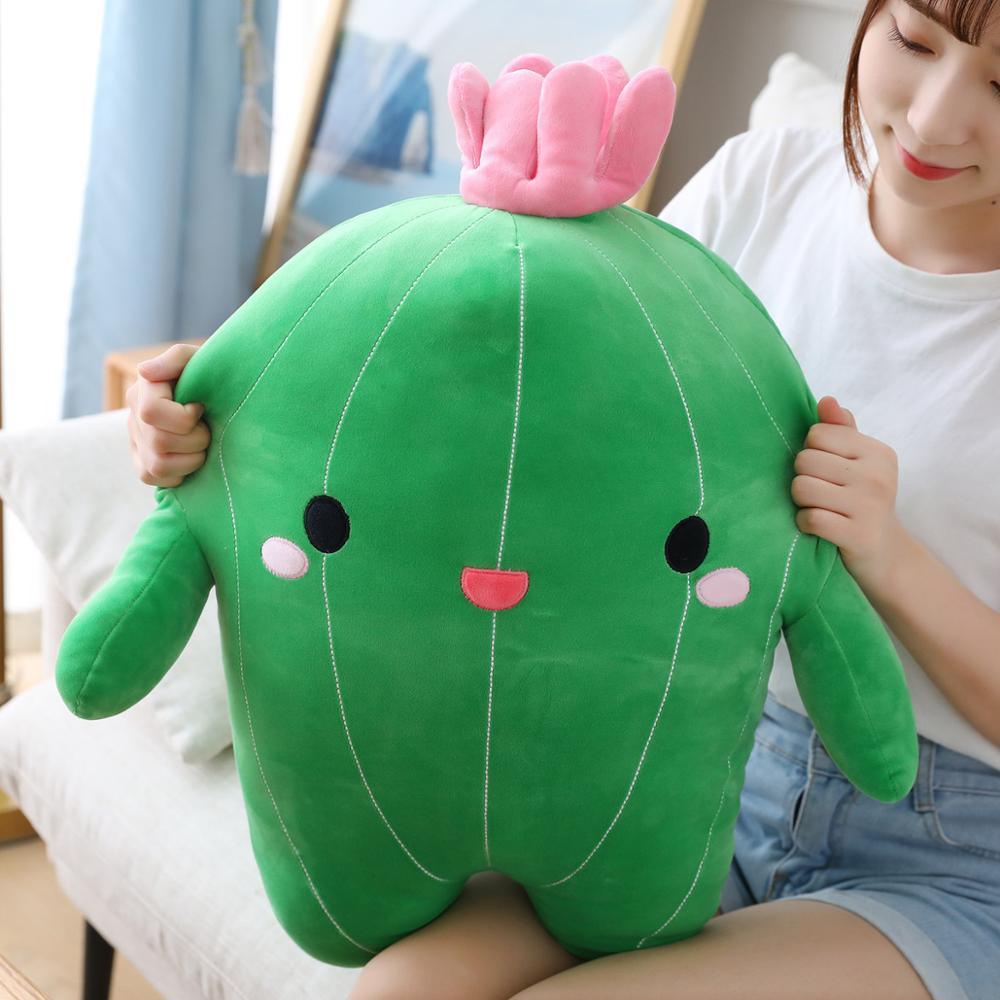 9"-25" Cactus Plush Toys, Kawaii Stuffed Soft Plant Dolls