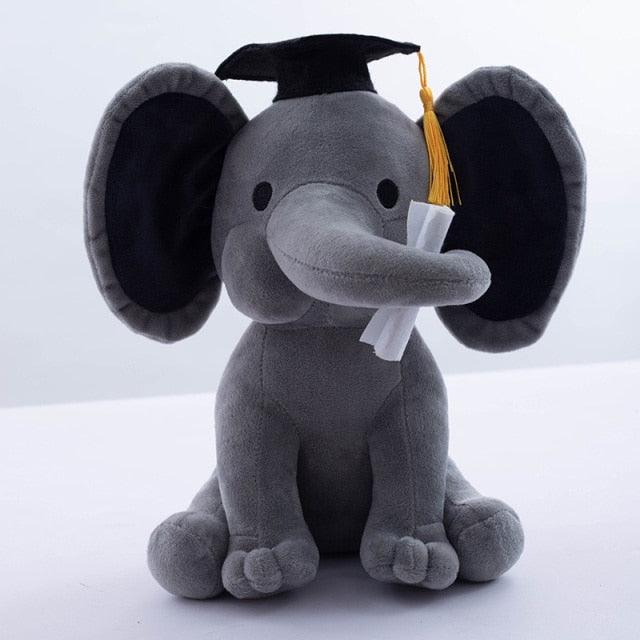 Peluche éléphant endormi de 9" pour la chambre de bébé