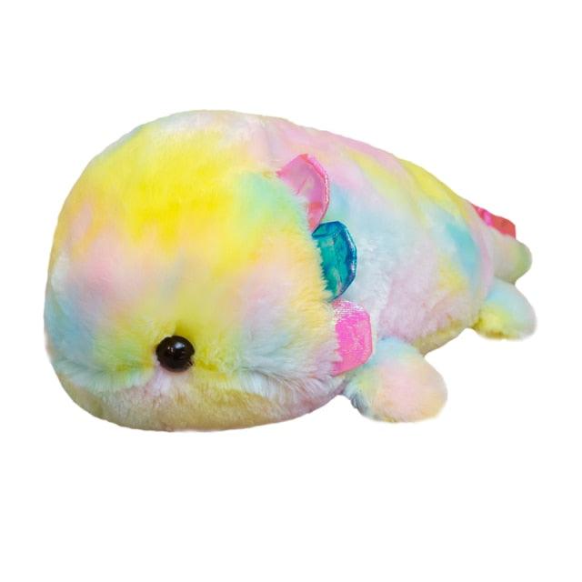 Peluche poisson Axolotl arc-en-ciel