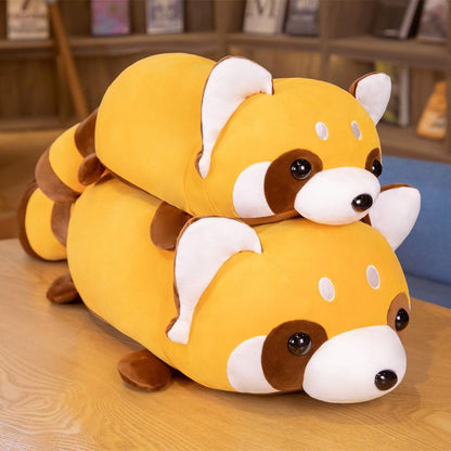 Kawaii Lying Raccoon Plush Pillow