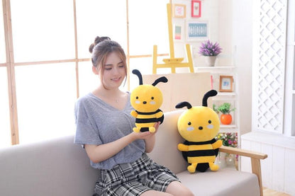 Miaoowa Kawaii Honeybee Peluche Toy, Abeille mignonne avec des ailes poupées en peluche pour bébé