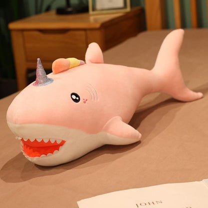13" - 37" Creative and Fun Unicorn Shark Plush Toy