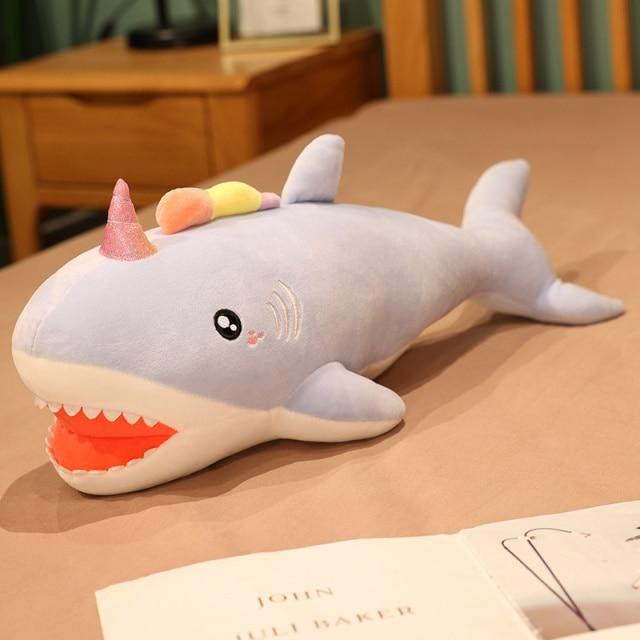 13" - 37" Peluche Licorne Requin Créative et Amusante