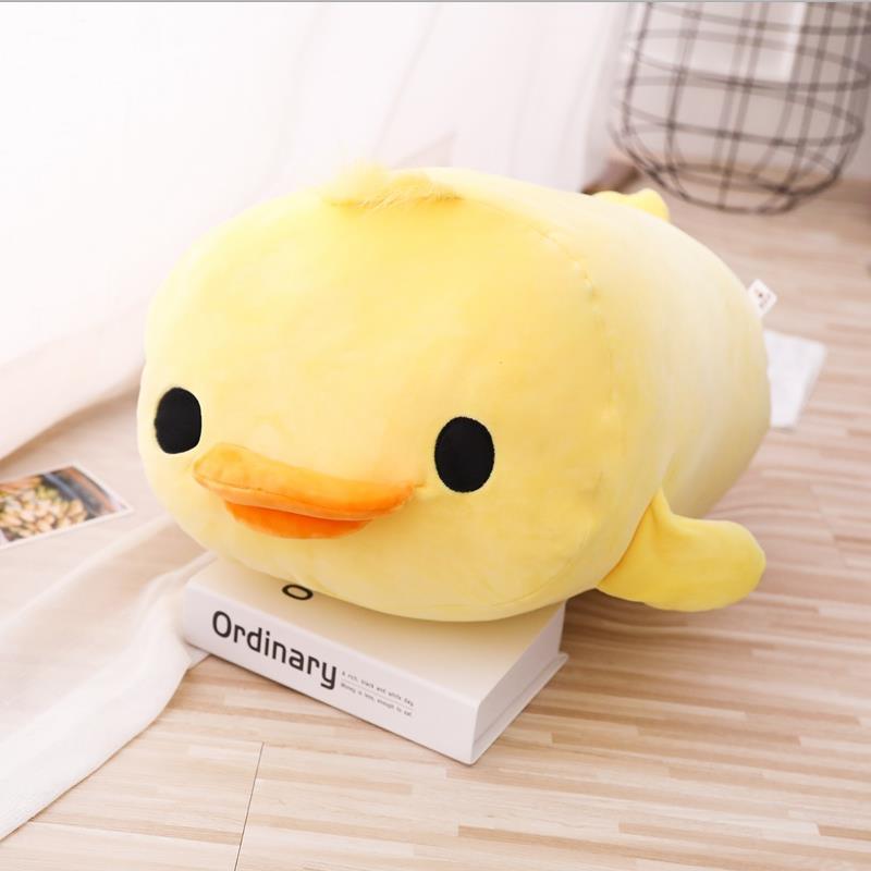 Oreiller en peluche canard Kawaii