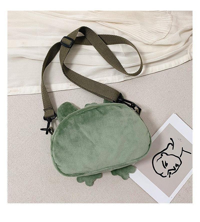 Kawaii Frog Shoulder Backpack Crossbody Bag Coin Purse