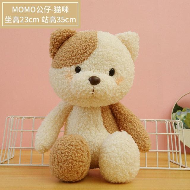 Peluches d'animaux mignons (Moneky, Lion, Eléphant, Chat)