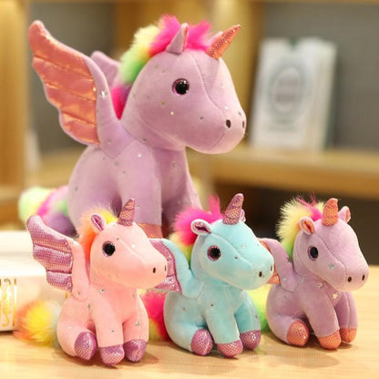 Angel Unicorn Cartoon Key Chain Plush Toys