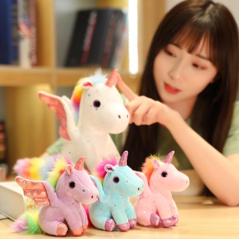 Angel Unicorn Cartoon Key Chain Plush Toys