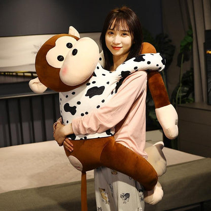 31.5 Inch Long-Armed Monkey Plush Pillow