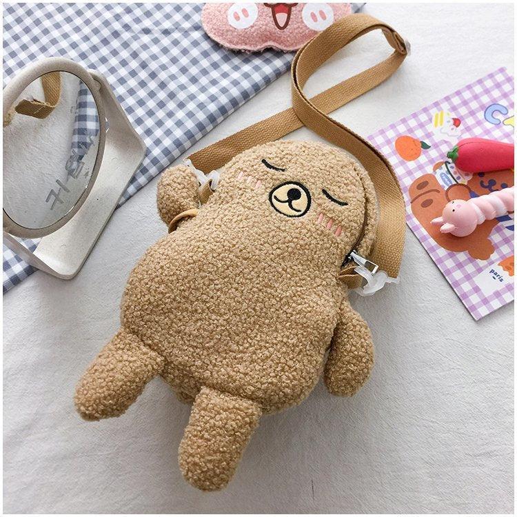 Ulzzang Harajuku Cute Bag, Women Fanny Pack Bear Crossbody Bag