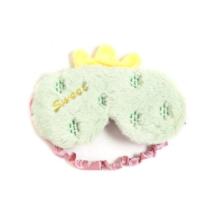 Plush Sleep Mask Fruit Strawberry Pineapple Carrot Cactus Strawberry