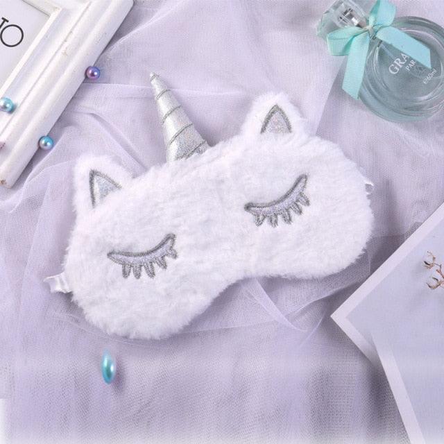 Masque de sommeil en peluche licorne, idéal pour les cadeaux pour tous les âges