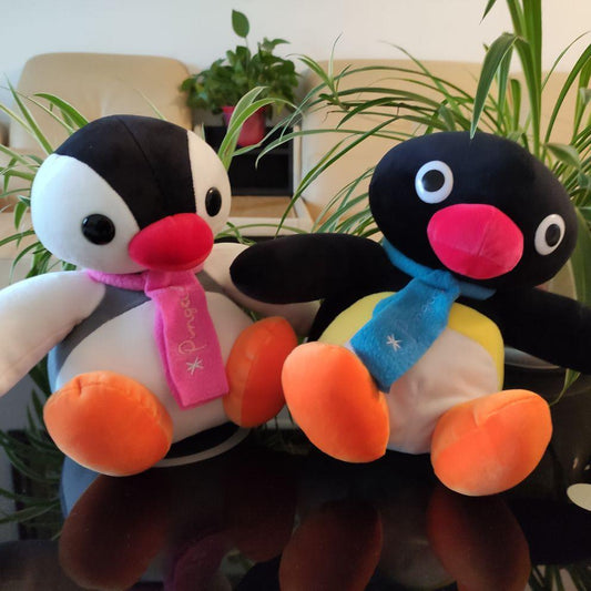 Jouets en peluche de haute qualité pour Pingu, frère et sœur Pingu, poupées en peluche.