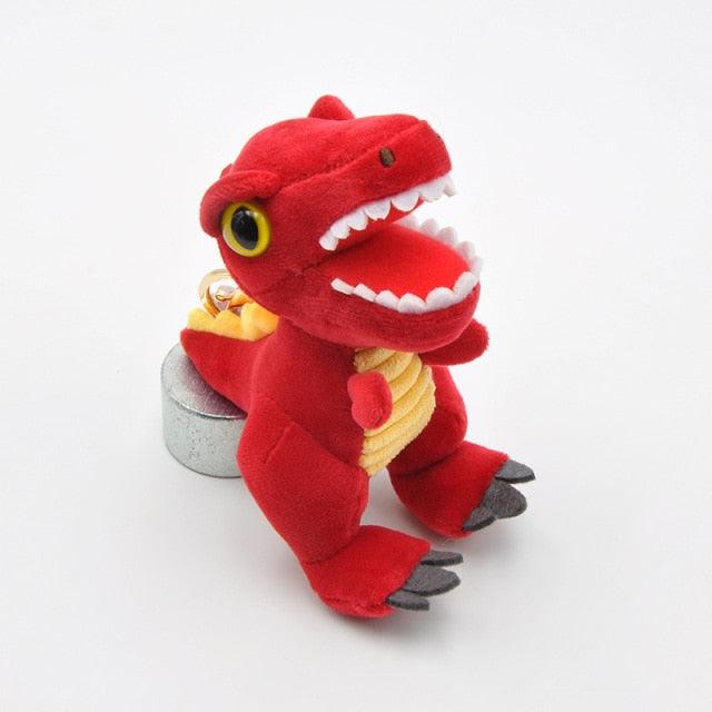 Small T-Rex dinosaur plush key ring