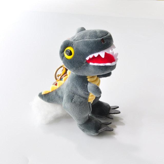 Small T-Rex dinosaur plush key ring