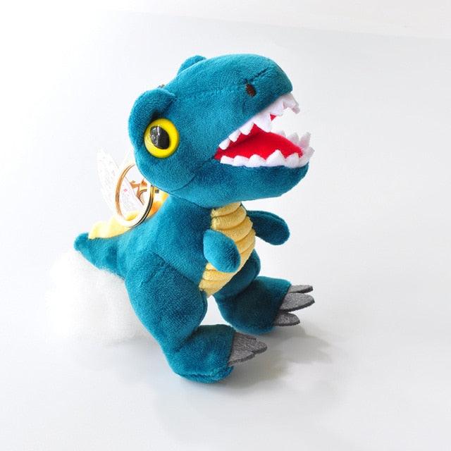 Small T-Rex dinosaur plush key ring