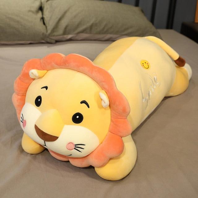 28" Poupée Kawaii Lion Dormant Longue Pilule