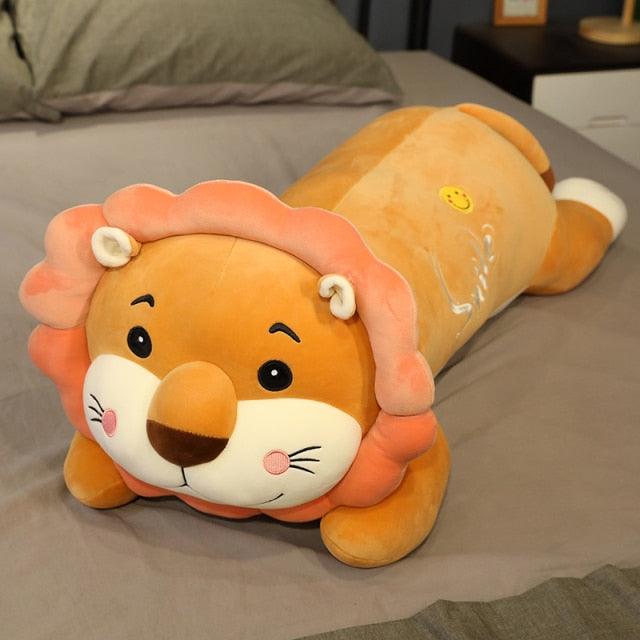 28" Kawaii Sleeping Lion Long Pill Doll