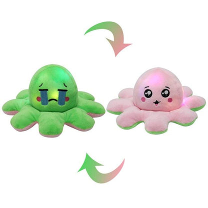 Creative Jellyfish Plush Toys Emotional Figurines with Colorful Light