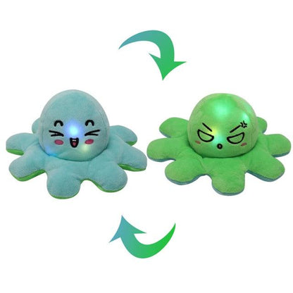 Creative Jellyfish Plush Toys Emotional Figurines with Colorful Light